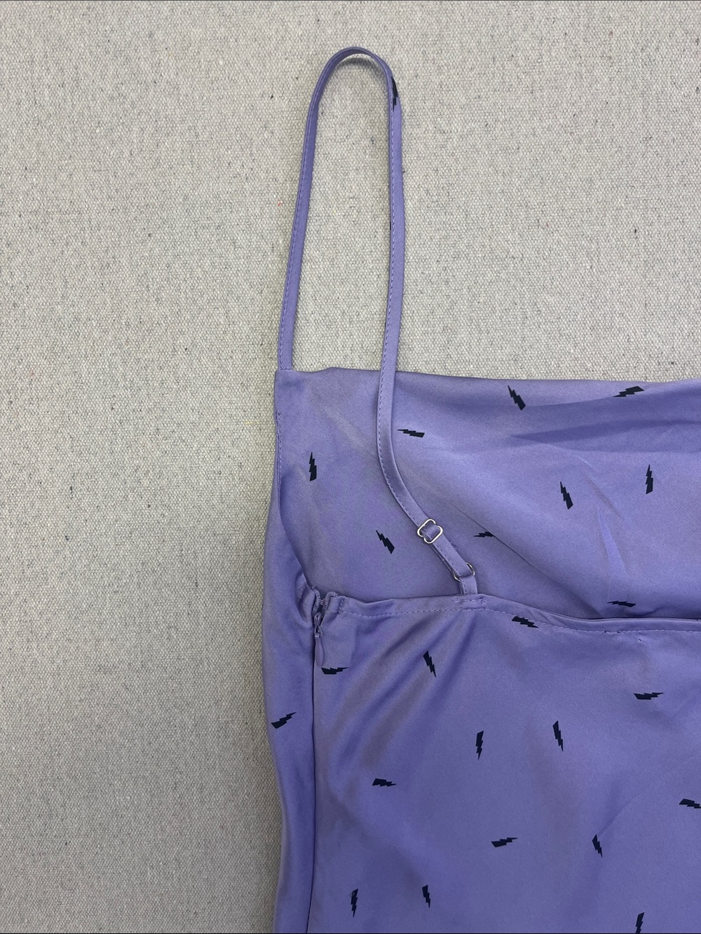 Forever 21 Lavender Satin Slip Dress Small Cowl Neck Mini Party Dress - Picture 9 of 14